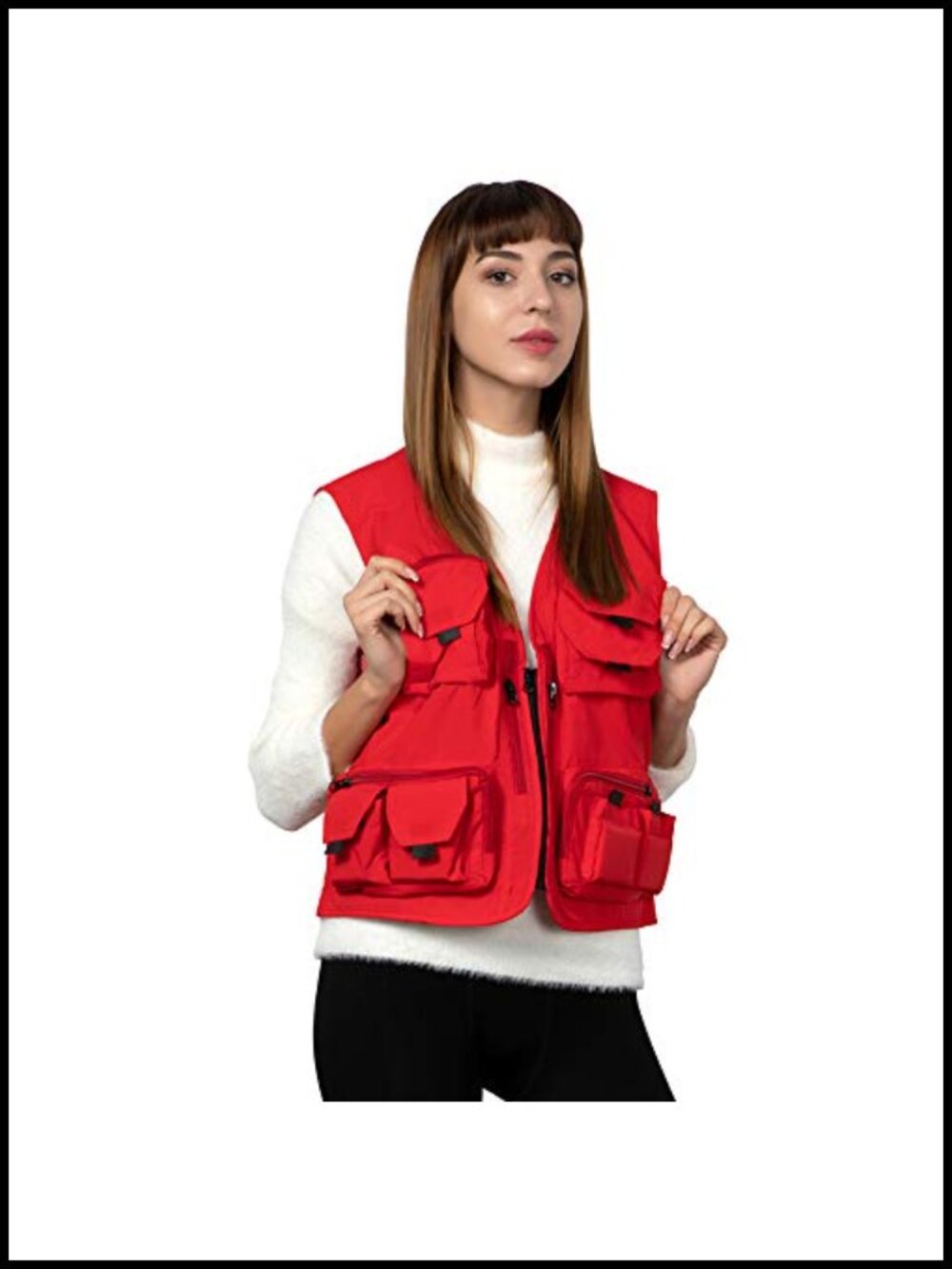 Ziker Women's Breathable Outdoor Safari Travel Fishing Vest Lightweight Quick